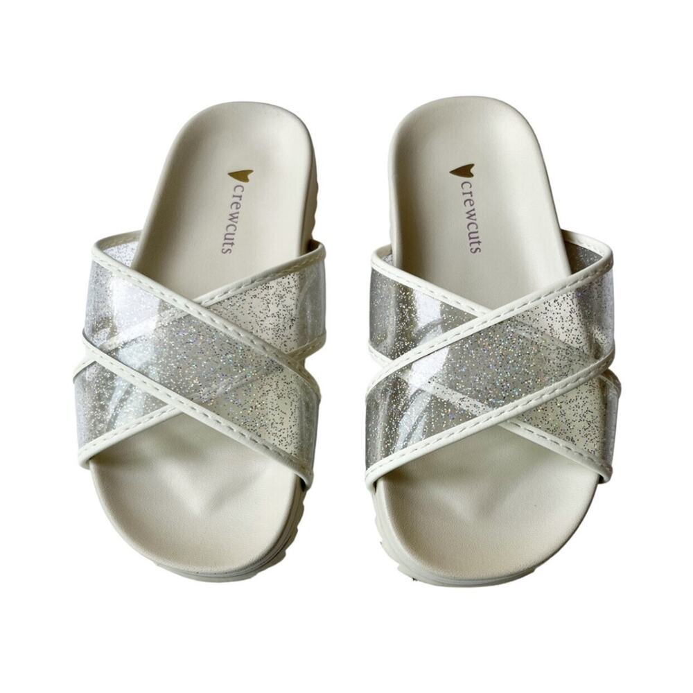 Crewcuts Glitter Slide Sandals Girls